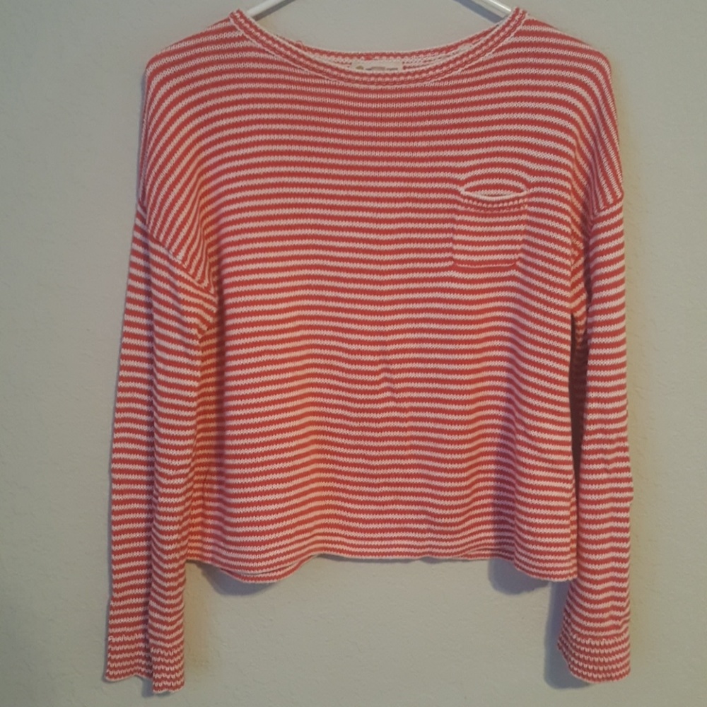 Striped knitted sweater
